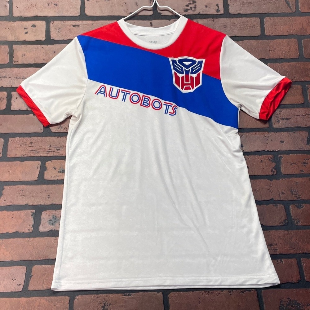 Transformers Autobots Graphic Tee Loot Wear Men's M Red Blue White Hasbro